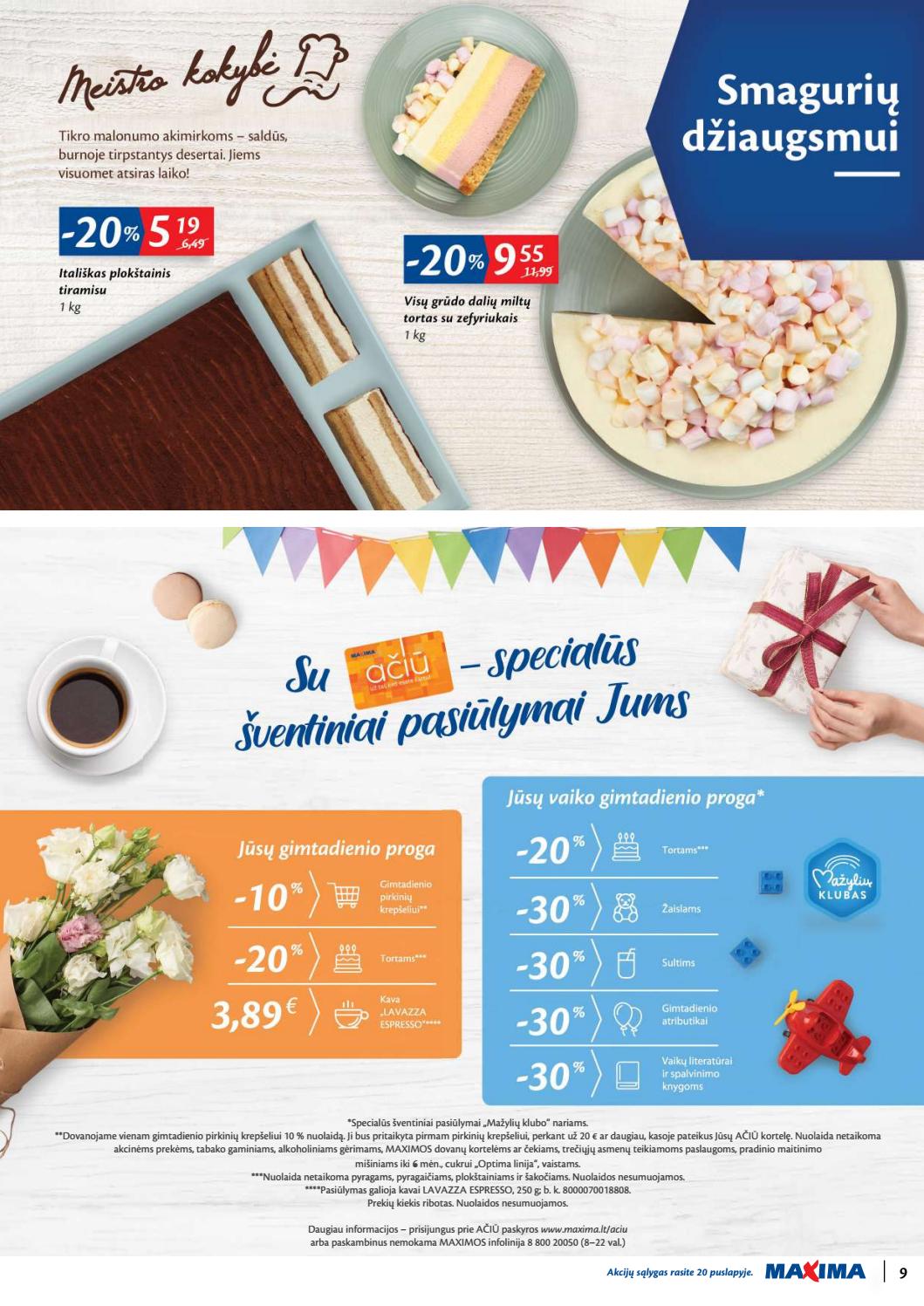 Maxima kaininis leidinys akcijos nuo 
  2020-01-02 iki 
  2020-01-06 | Leidinukas.lt puslapis 9