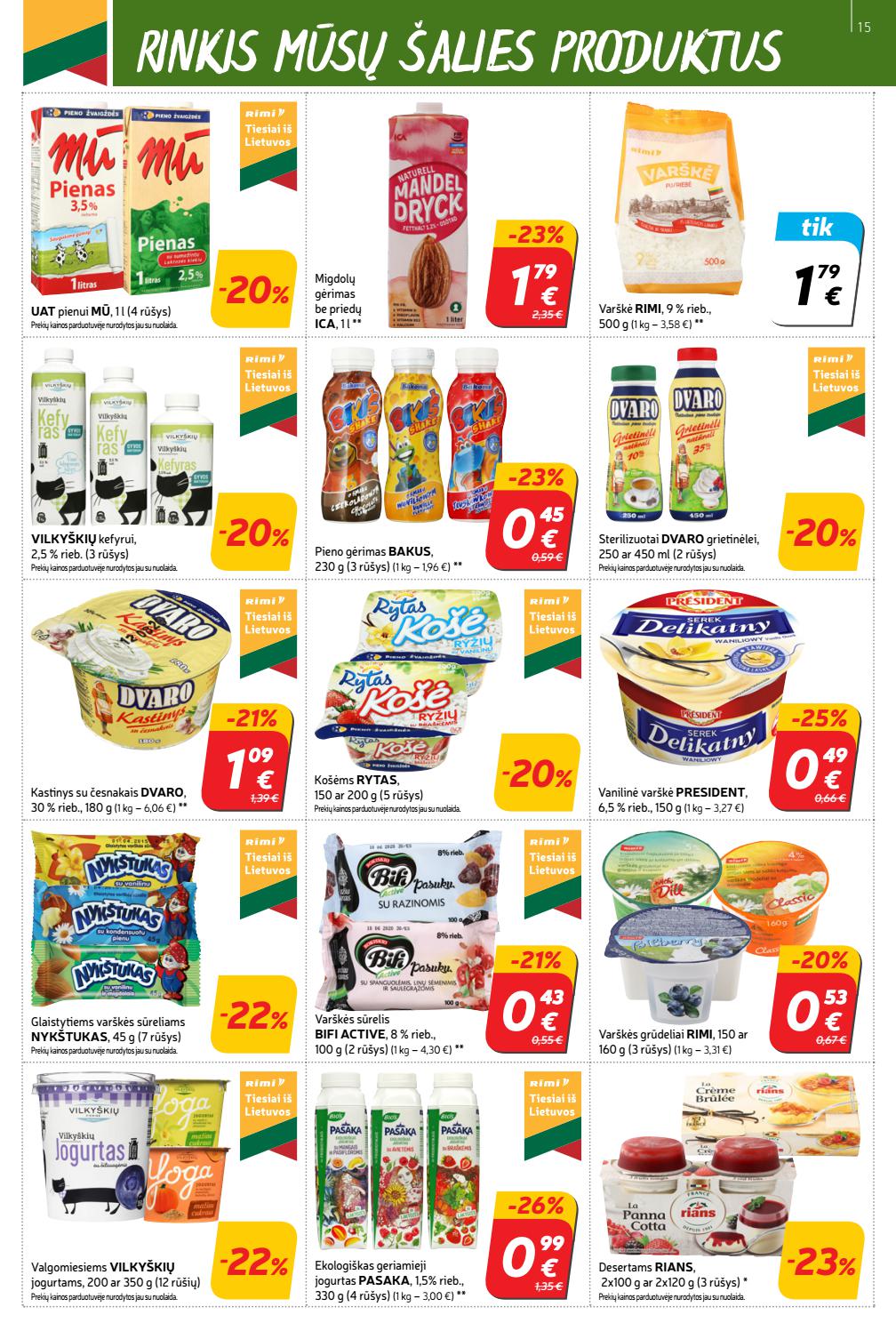 Rimi savaitinis leidinys akcijos nuo 
  2021-03-09 iki 
  2021-03-15 | Leidinukas.lt puslapis 15