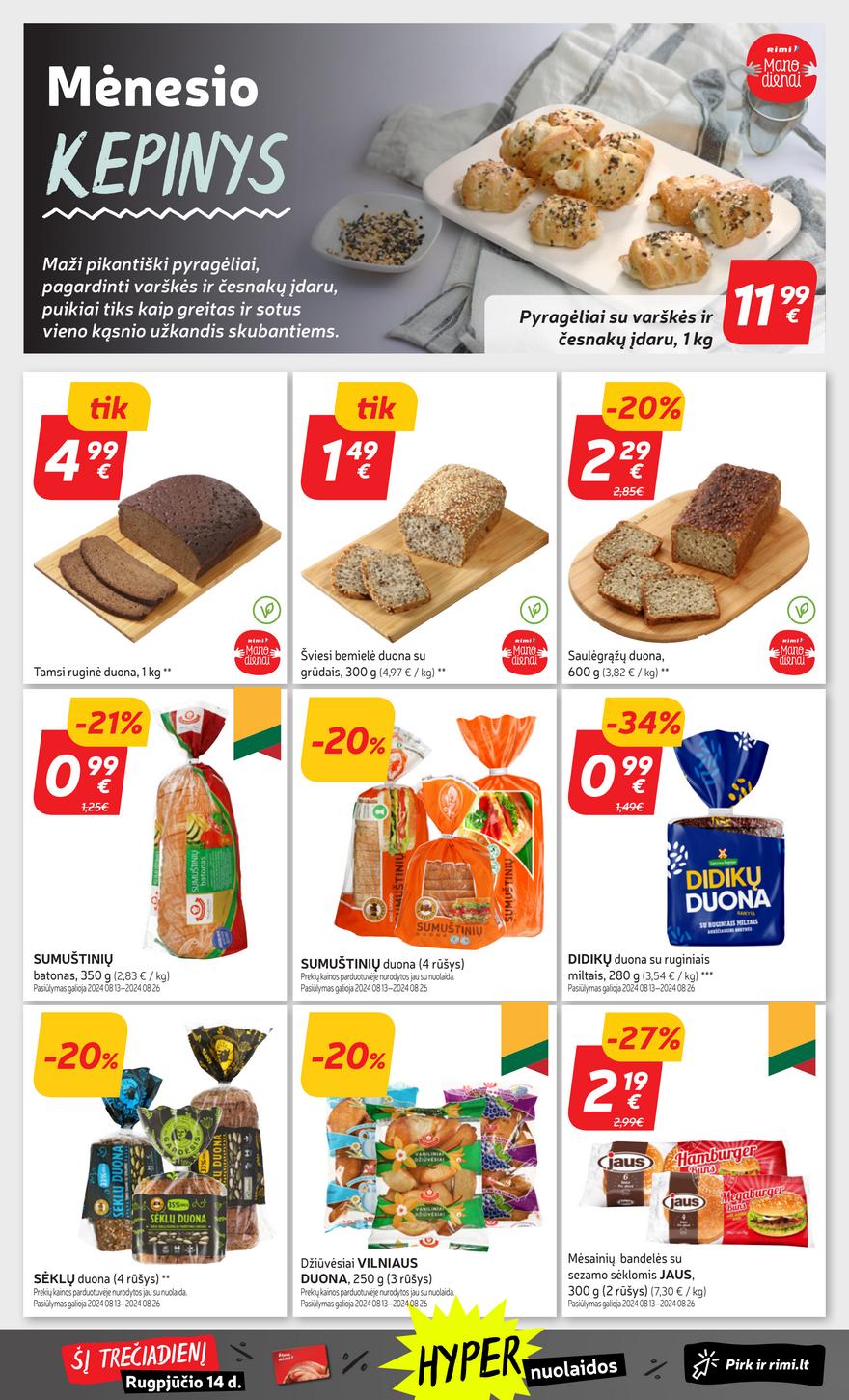 Rimi savaitinis leidinys NR33 akcijos nuo 
  2024-08-13 iki 
  2024-08-19 | Leidinukas.lt puslapis 24