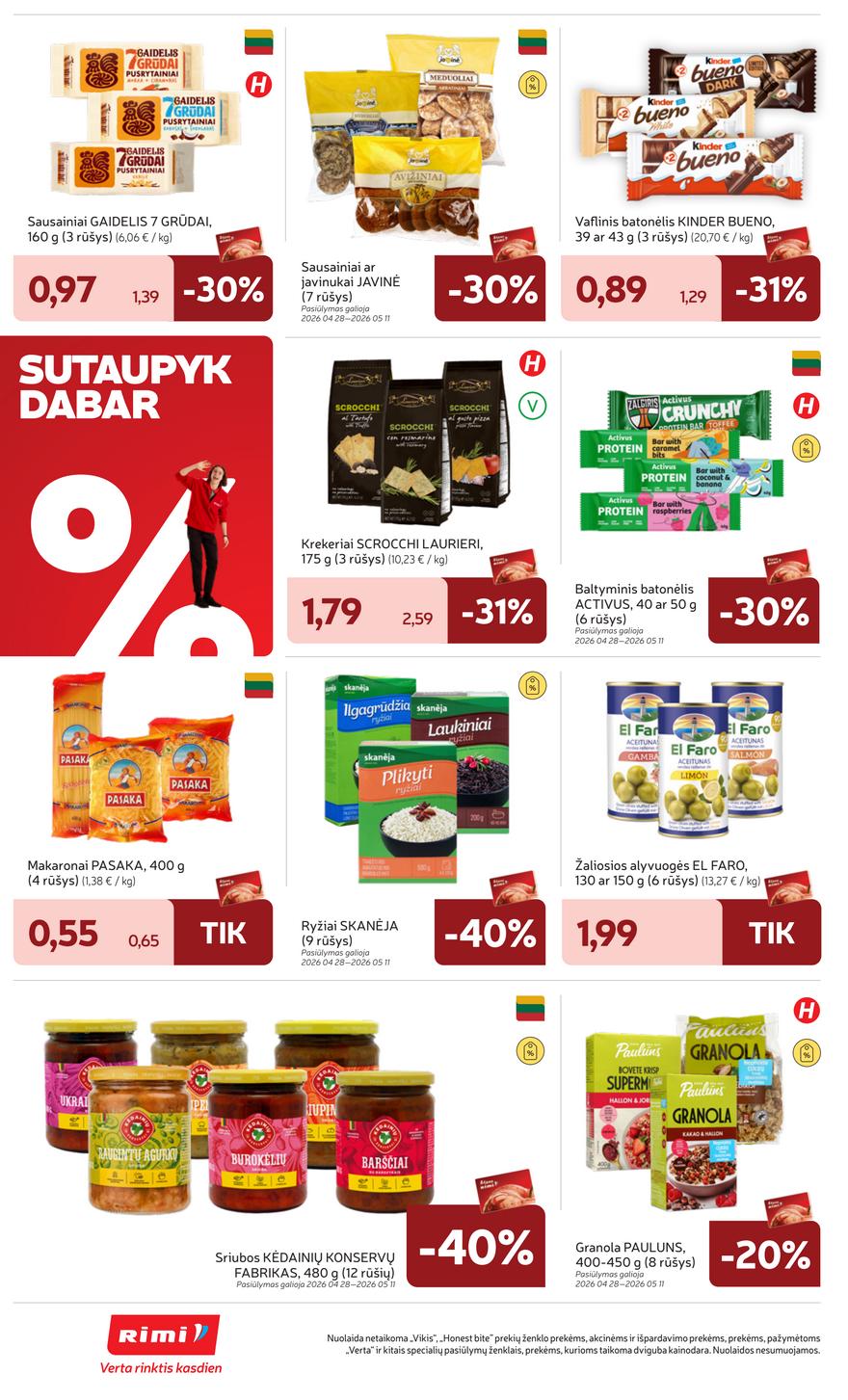 Rimi leidinys akcijos nuo 
  2026-04-28 iki 
  2026-05-04 | Leidinukas.lt puslapis 28
