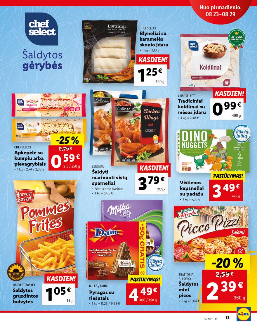 Lidl maisto prekių pasiūlymai akcijos nuo 
  2021-08-23 iki 
  2021-08-29 | Leidinukas.lt puslapis 13