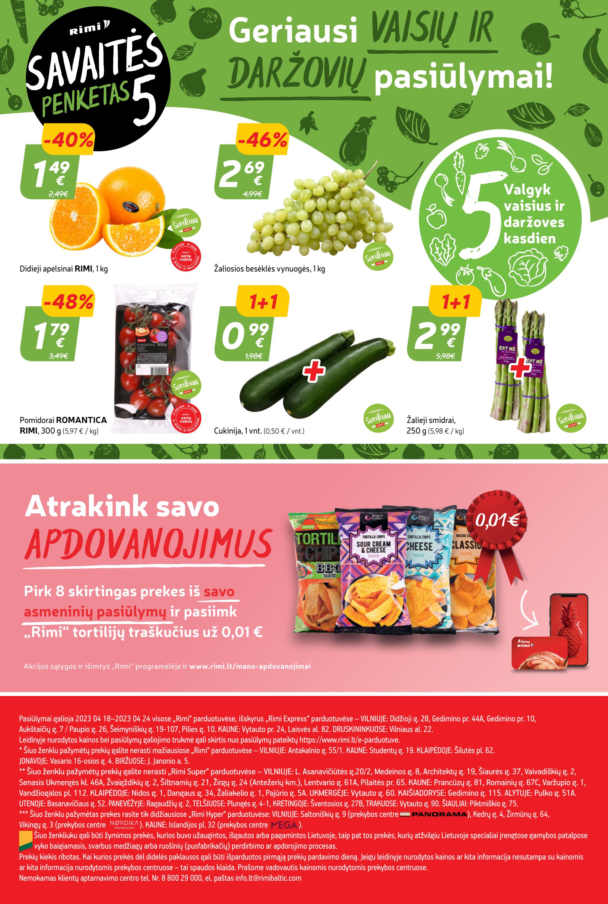 Rimi savaitinis leidinys akcijos nuo 
  2023-04-18 iki 
  2023-04-24 | Leidinukas.lt puslapis 23