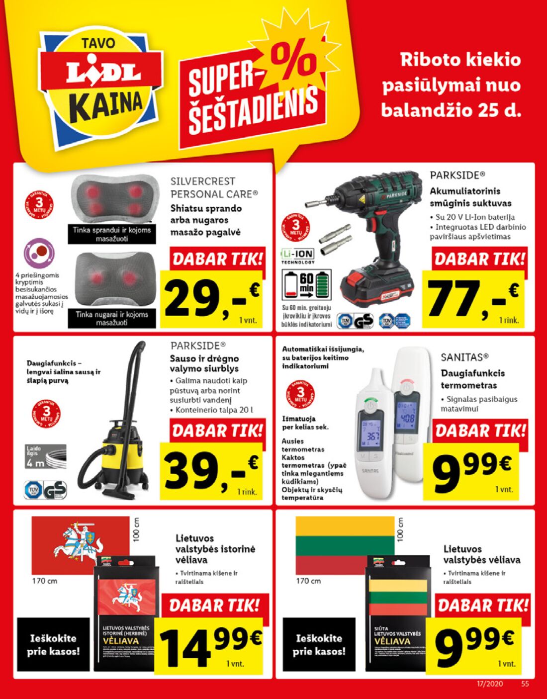 Lidl savaitinis leidinys akcijos nuo 
  2020-04-20 iki 
  2020-04-26 | Leidinukas.lt puslapis 47