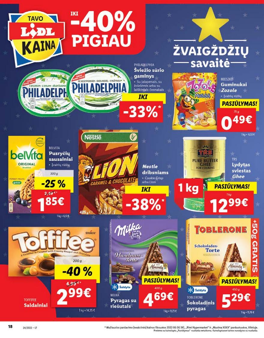 Lidl pasiūlymai akcijos nuo 
  2022-06-13 iki 
  2022-06-19 | Leidinukas.lt puslapis 18