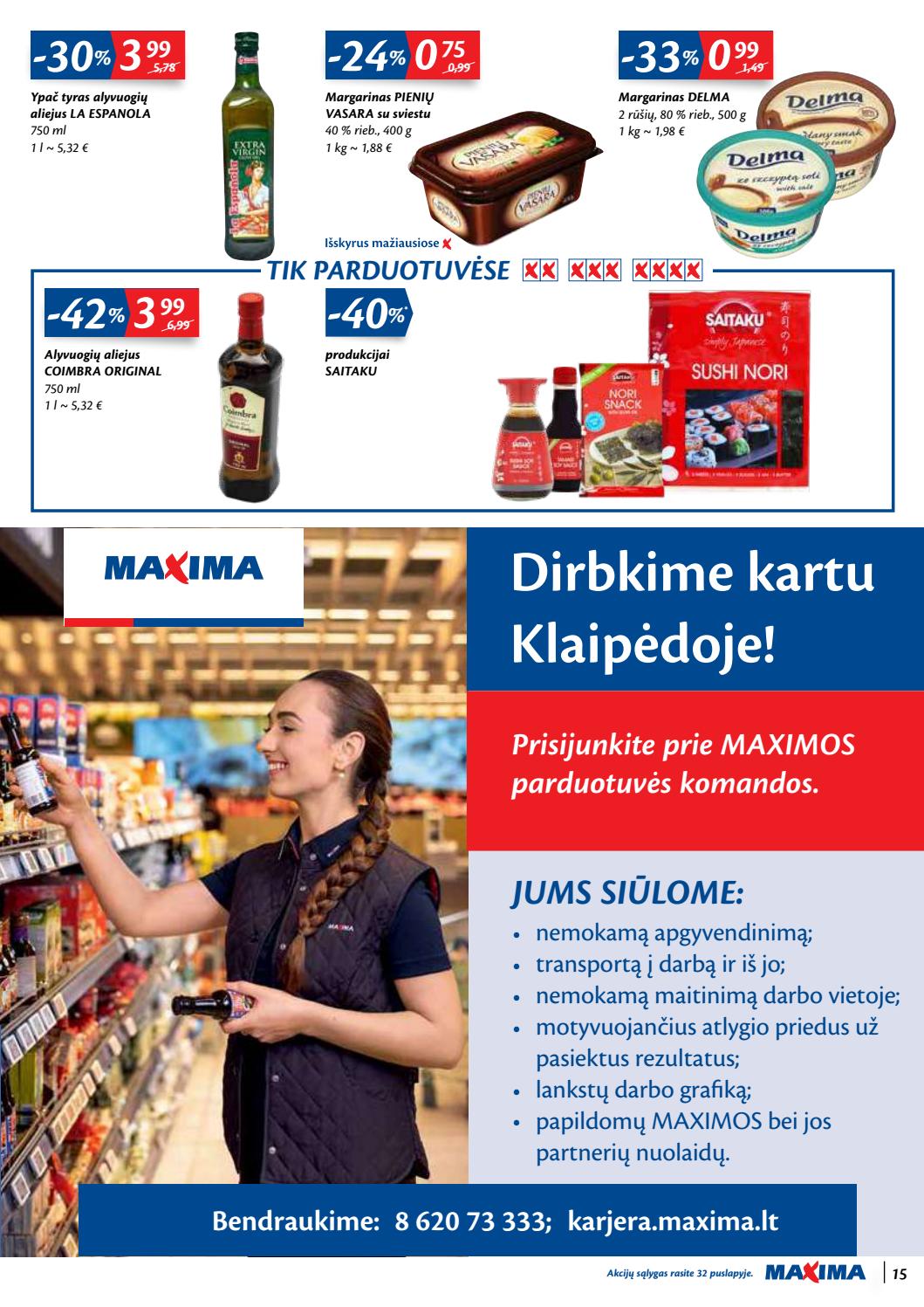 Maxima kaininis leidinys akcijos nuo 
  2020-09-22 iki 
  2020-09-28 | Leidinukas.lt puslapis 15