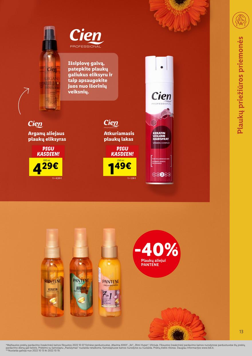 Lidl pasiūlymai akcijos nuo 
  2022-10-13 iki 
  2022-10-19 | Leidinukas.lt puslapis 13