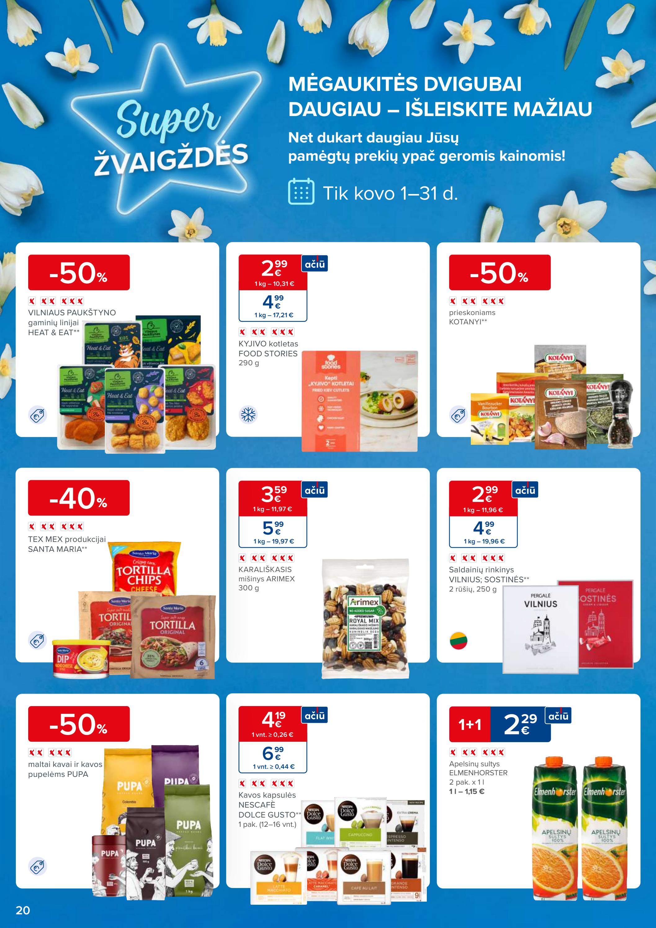 Maxima kaininis leidinys akcijos nuo 
  2023-03-14 iki 
  2023-03-20 | Leidinukas.lt puslapis 20