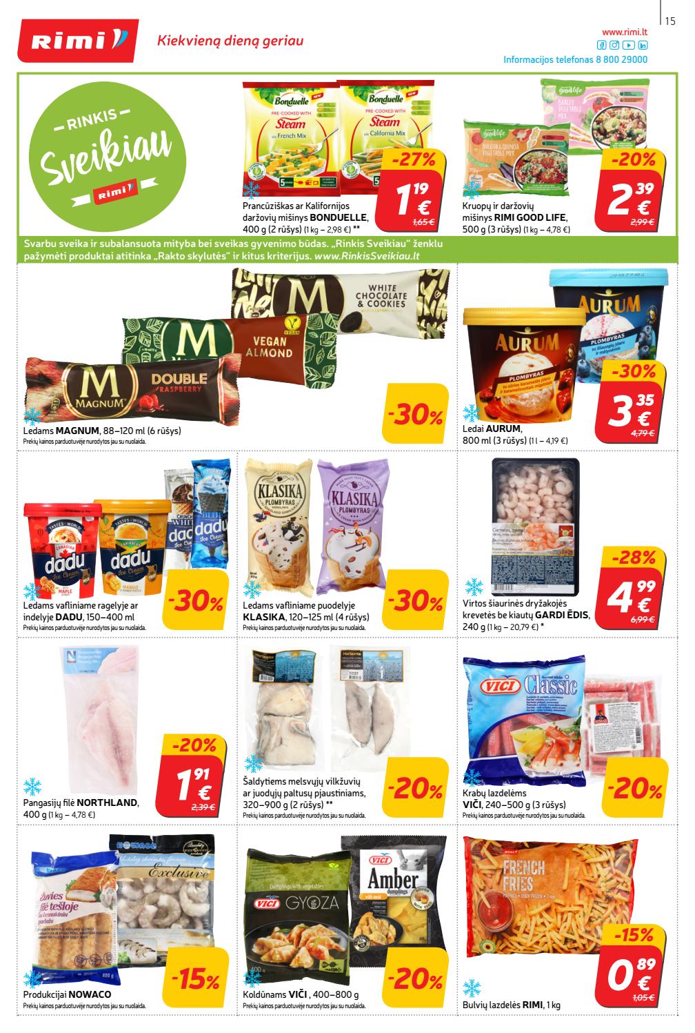 Rimi savaitinis leidinys akcijos nuo 
  2019-10-01 iki 
  2019-10-07 | Leidinukas.lt puslapis 15