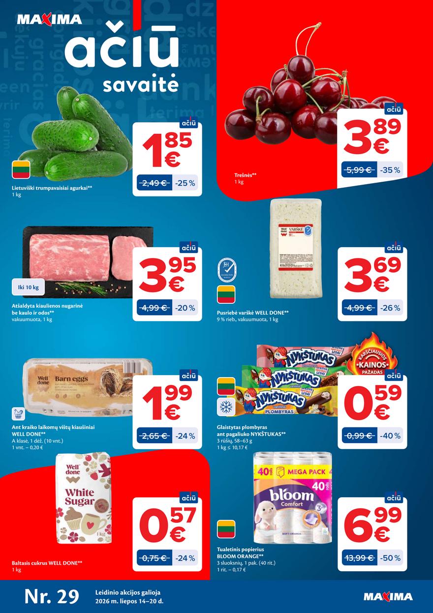Maxima leidinys akcijos nuo 
  2026-07-14 iki 
  2026-07-20 | Leidinukas.lt puslapis 1