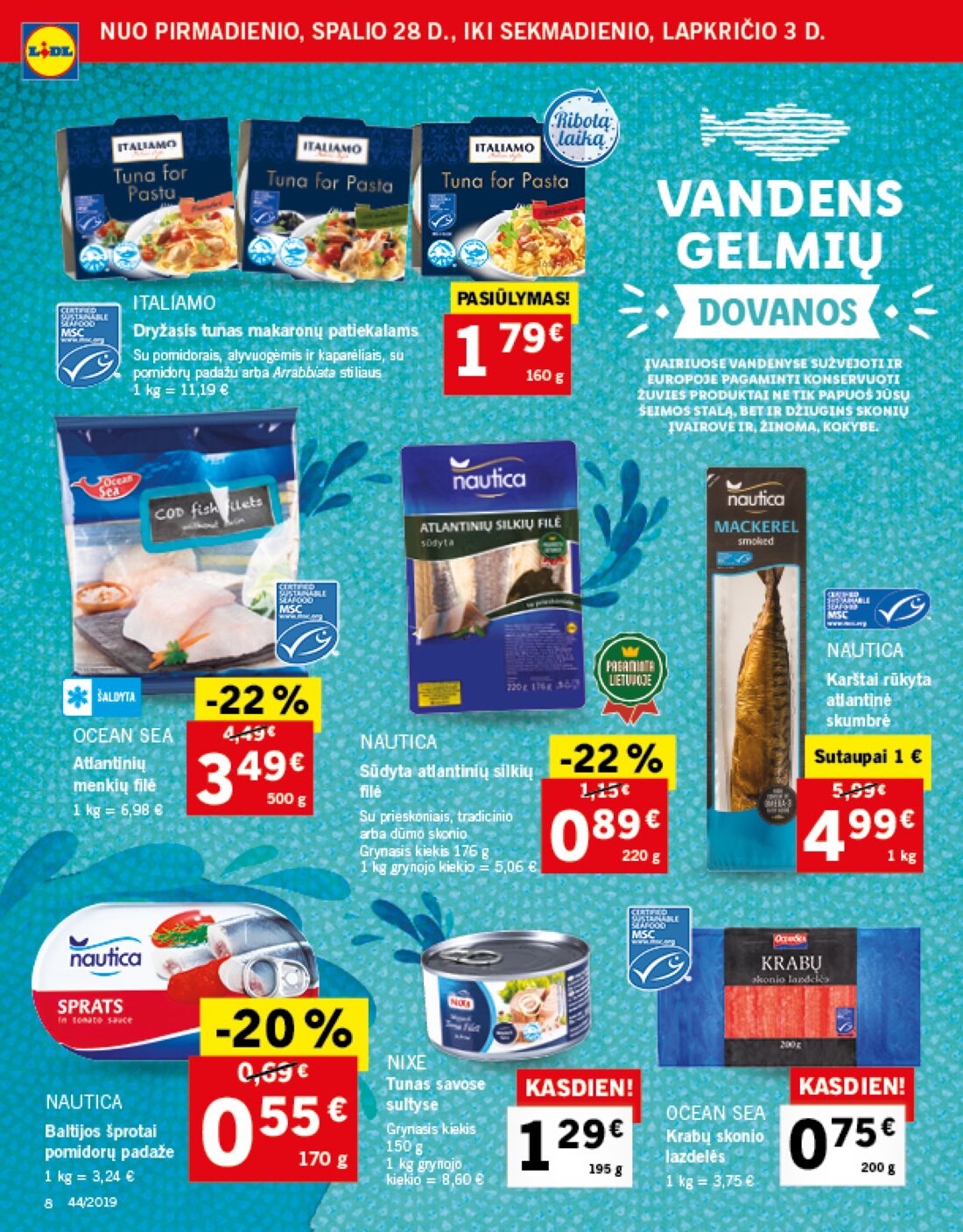 Lidl savaitinis leidinys akcijos nuo 
  2019-10-28 iki 
  2019-11-03 | Leidinukas.lt puslapis 8