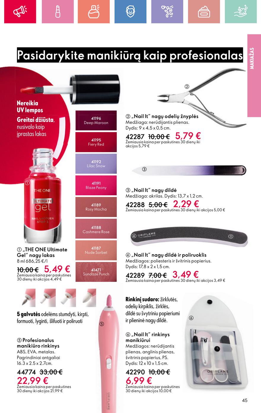 Oriflame katalogas akcijos nuo 
  2025-07-13 iki 
  2025-08-02 | Leidinukas.lt puslapis 45