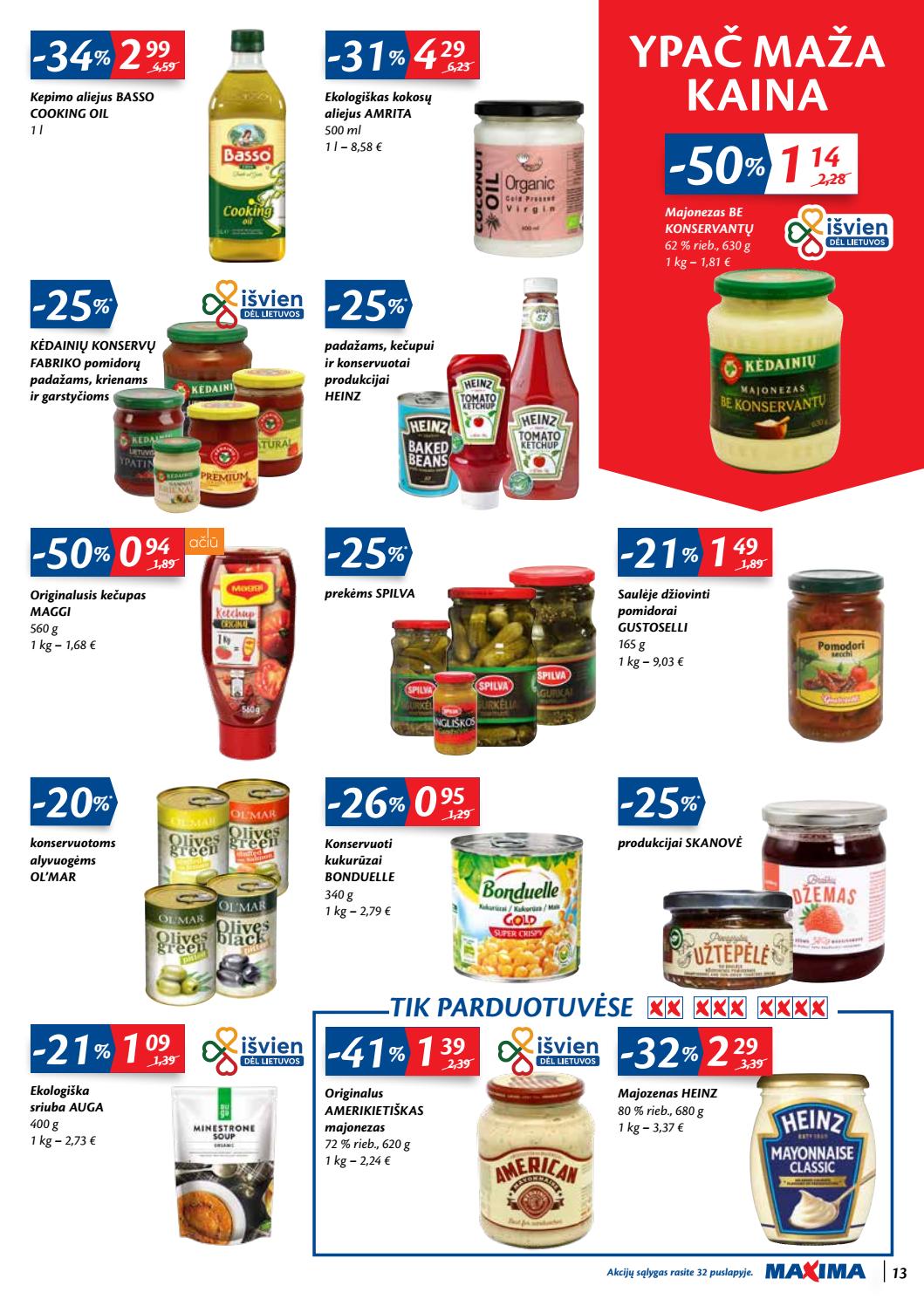 Maxima kaininis leidinys akcijos nuo 
  2020-09-08 iki 
  2020-09-14 | Leidinukas.lt puslapis 13