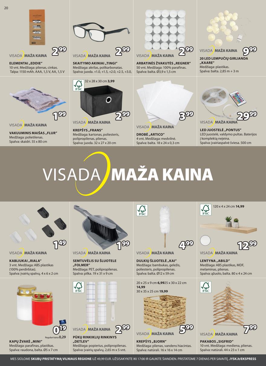 Jysk leidinys akcijos nuo 
  2025-10-14 iki 
  2025-10-27 | Leidinukas.lt puslapis 20