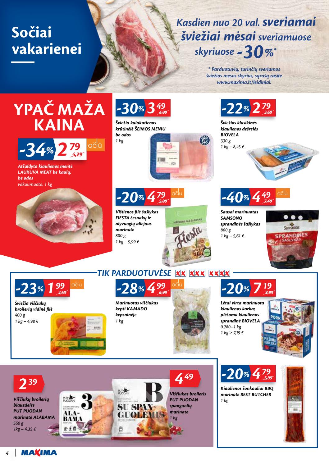 Maxima kaininis leidinys akcijos nuo 
  2020-09-17 iki 
  2020-09-20 | Leidinukas.lt puslapis 4