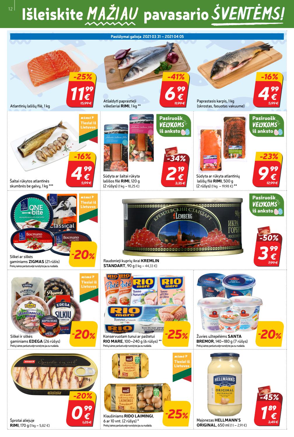 Rimi savaitinis leidinys akcijos nuo 
  2021-03-30 iki 
  2021-04-05 | Leidinukas.lt puslapis 12