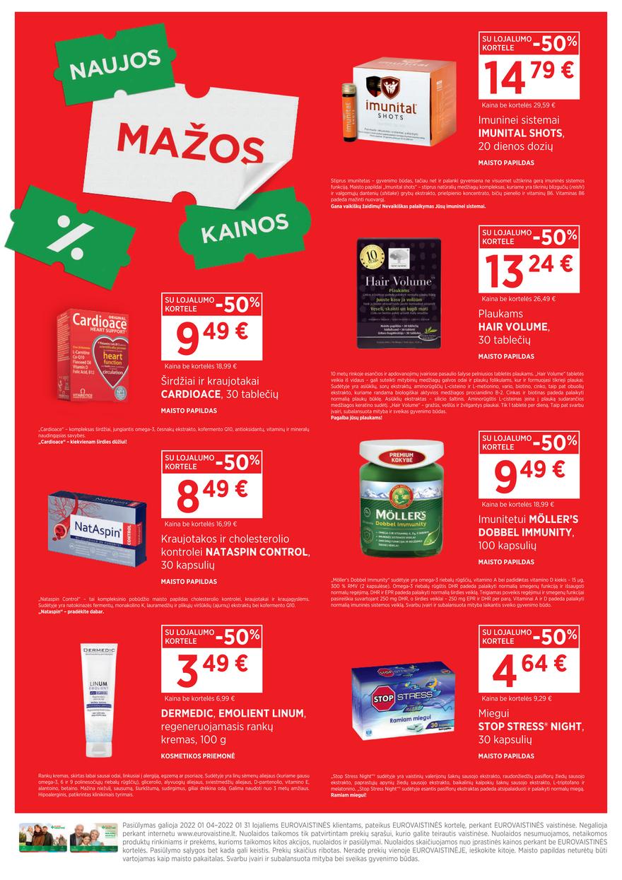 Euro vaistinė leidinys akcijos nuo 
  2022-01-04 iki 
  2022-01-31 | Leidinukas.lt puslapis 2