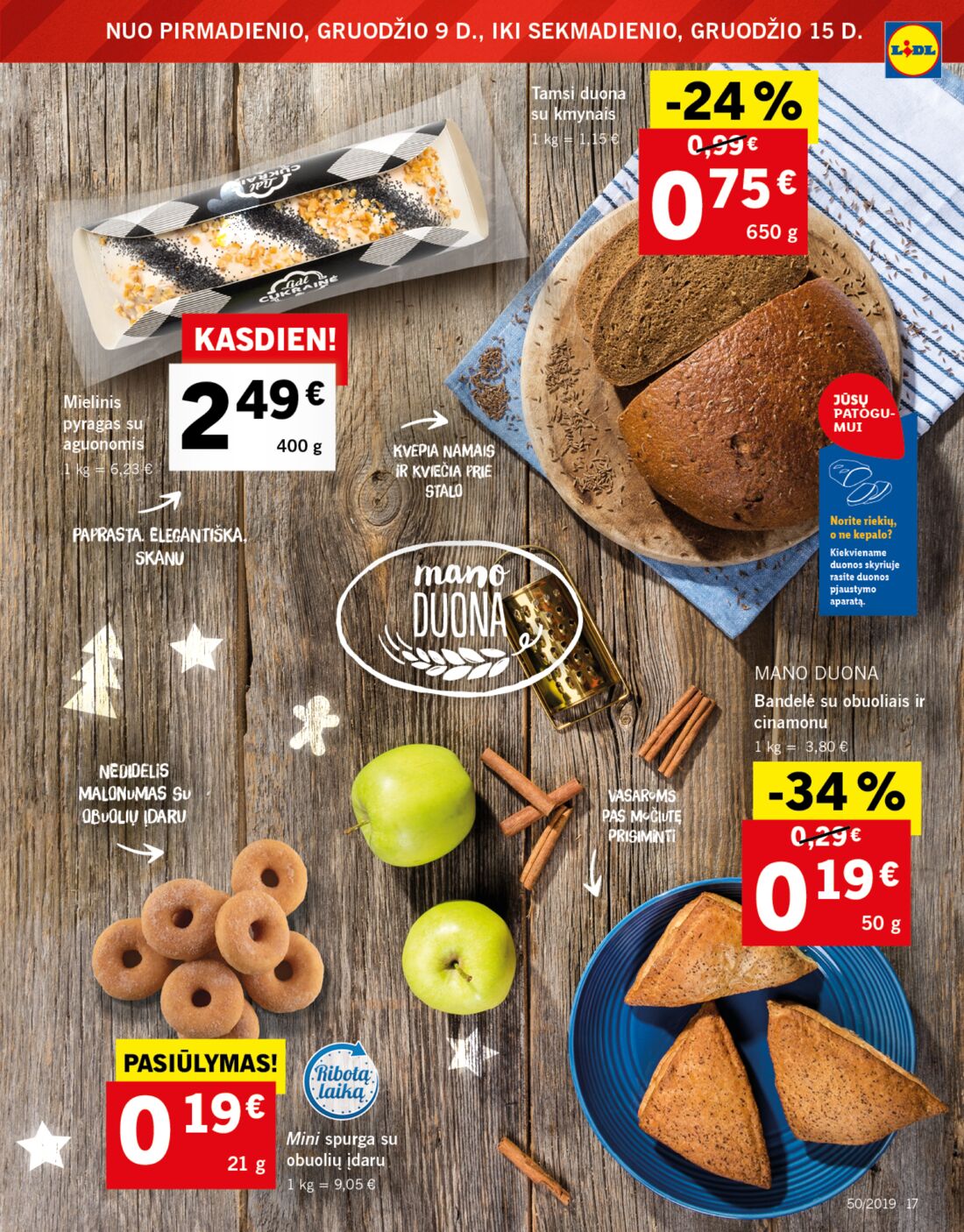 Lidl savaitinis leidinys akcijos nuo 
  2019-12-09 iki 
  2019-12-15 | Leidinukas.lt puslapis 17