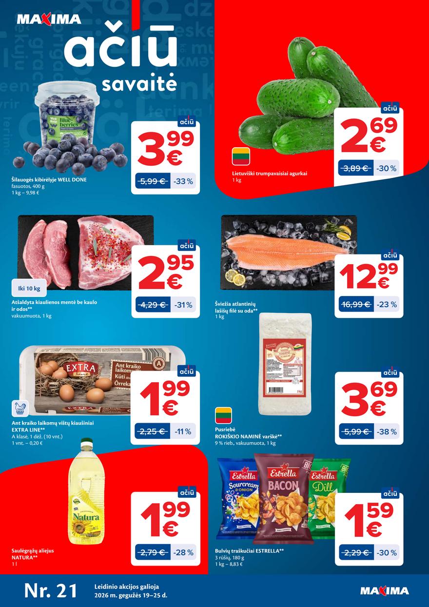 Maxima leidinys akcijos nuo 
  2026-05-19 iki 
  2026-05-25 | Leidinukas.lt puslapis 1