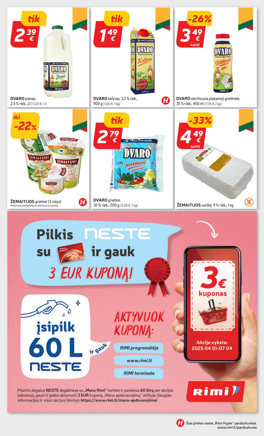 Rimi savaitinis leidinys 16 akcijos nuo 
  2025-04-15 iki 
  2025-04-21 | Leidinukas.lt puslapis 26
