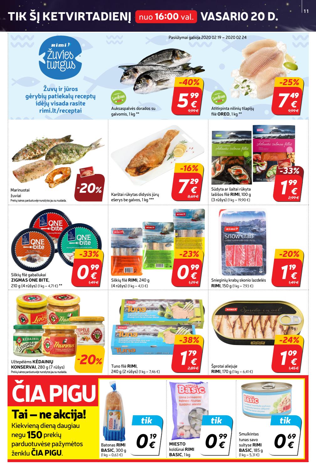 Rimi savaitinis leidinys akcijos nuo 
  2020-02-18 iki 
  2020-02-24 | Leidinukas.lt puslapis 11