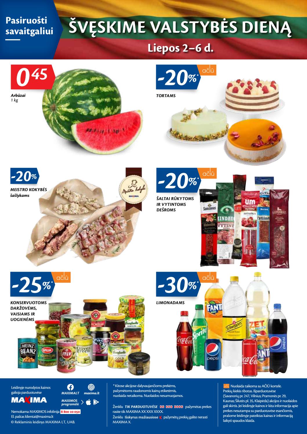 Maxima kaininis leidinys akcijos nuo 
  2020-06-30 iki 
  2020-07-06 | Leidinukas.lt puslapis 36