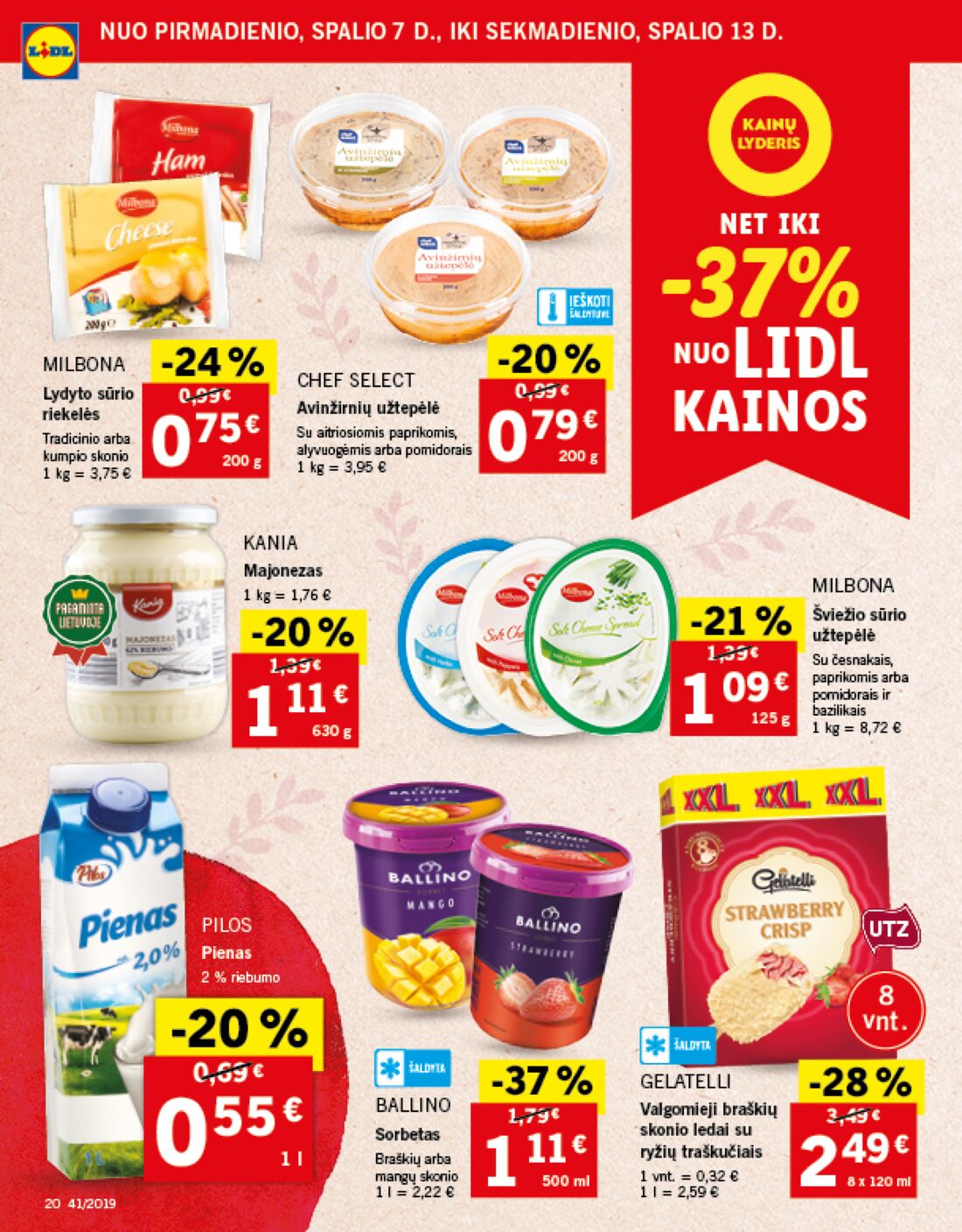Lidl savaitinis leidinys akcijos nuo 
  2019-10-07 iki 
  2019-10-13 | Leidinukas.lt puslapis 20