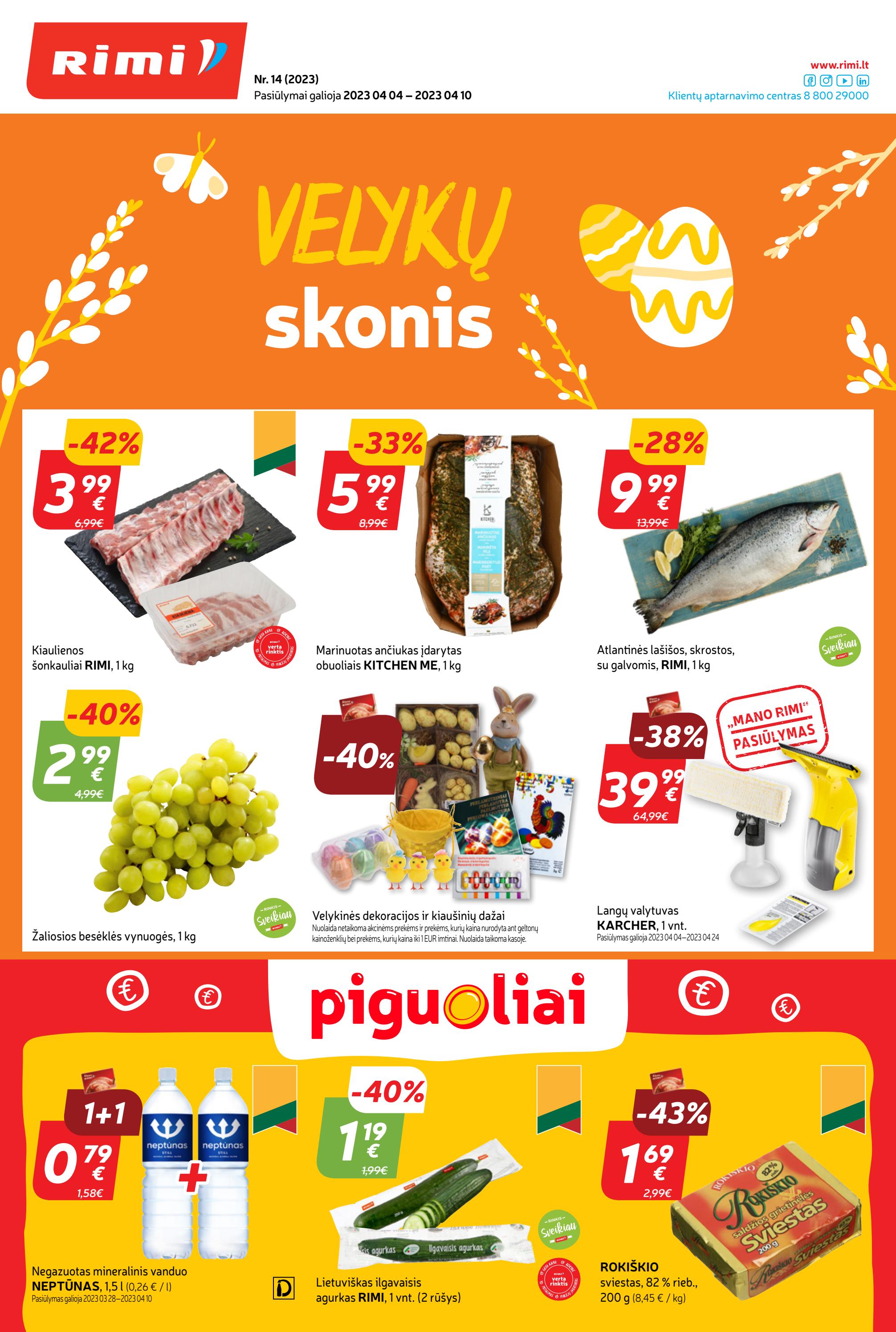 Rimi savaitinis leidinys akcijos nuo 
  2023-04-04 iki 
  2023-04-10 | Leidinukas.lt puslapis 1