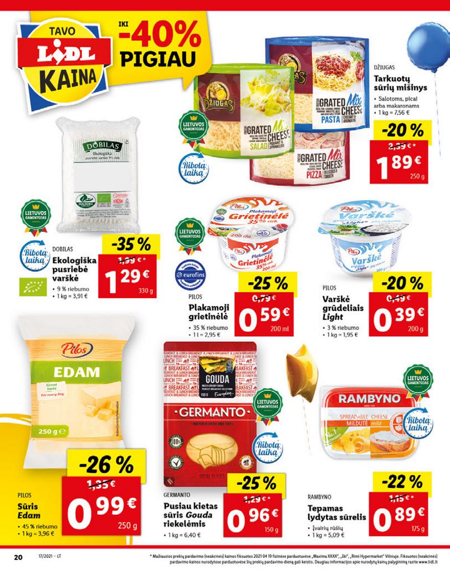 Lidl maisto prekių pasiūlymai akcijos nuo 
  2021-04-26 iki 
  2021-05-02 | Leidinukas.lt puslapis 20