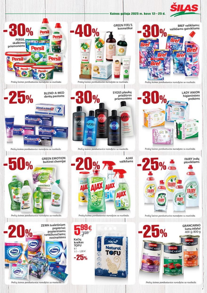 Šilas leidinys 5 akcijos nuo 
  2025-03-12 iki 
  2025-03-25 | Leidinukas.lt puslapis 7