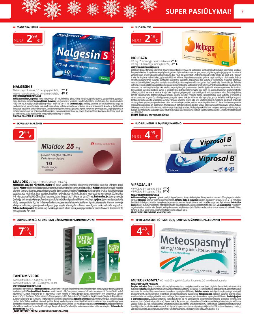 Norfos vaistinės leidinys akcijos nuo 
  2022-12-01 iki 
  2022-12-31 | Leidinukas.lt puslapis 7
