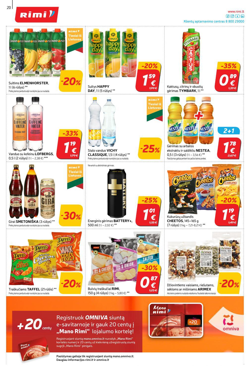 Rimi savaitinis leidinys akcijos nuo
2021-08-24 iki
2021-08-30 | Leidinukas.lt puslapis 20