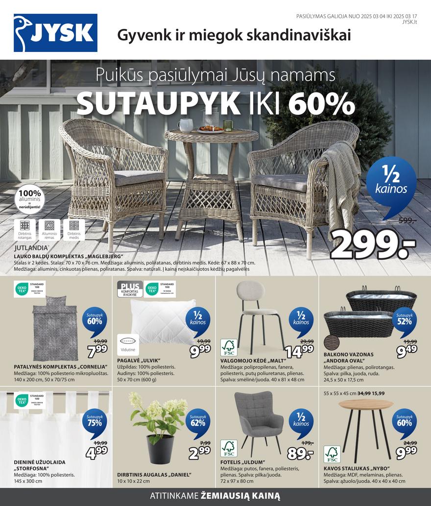 Jysk akcijų leidinys akcijos nuo 
  2025-03-04 iki 
  2025-03-17 | Leidinukas.lt puslapis 1