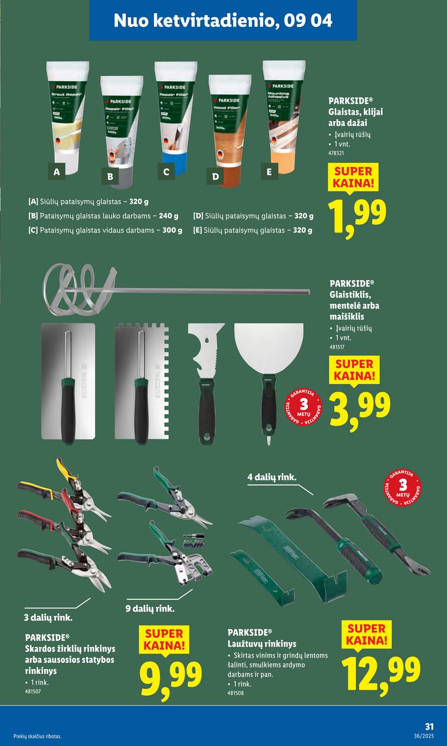 Lidl ne maisto leidinys akcijos nuo 
  2025-09-01 iki 
  2025-09-07 | Leidinukas.lt puslapis 31
