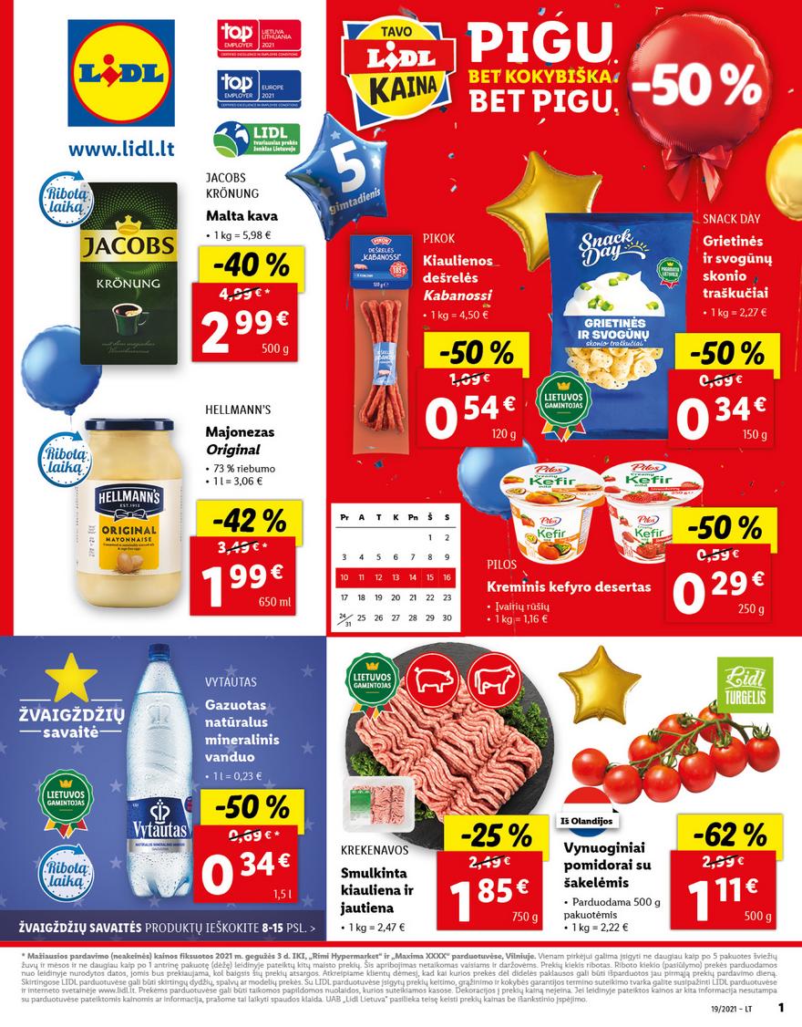 Lidl maisto prekių pasiūlymai akcijos nuo 
  2021-05-10 iki 
  2021-05-16 | Leidinukas.lt puslapis 1