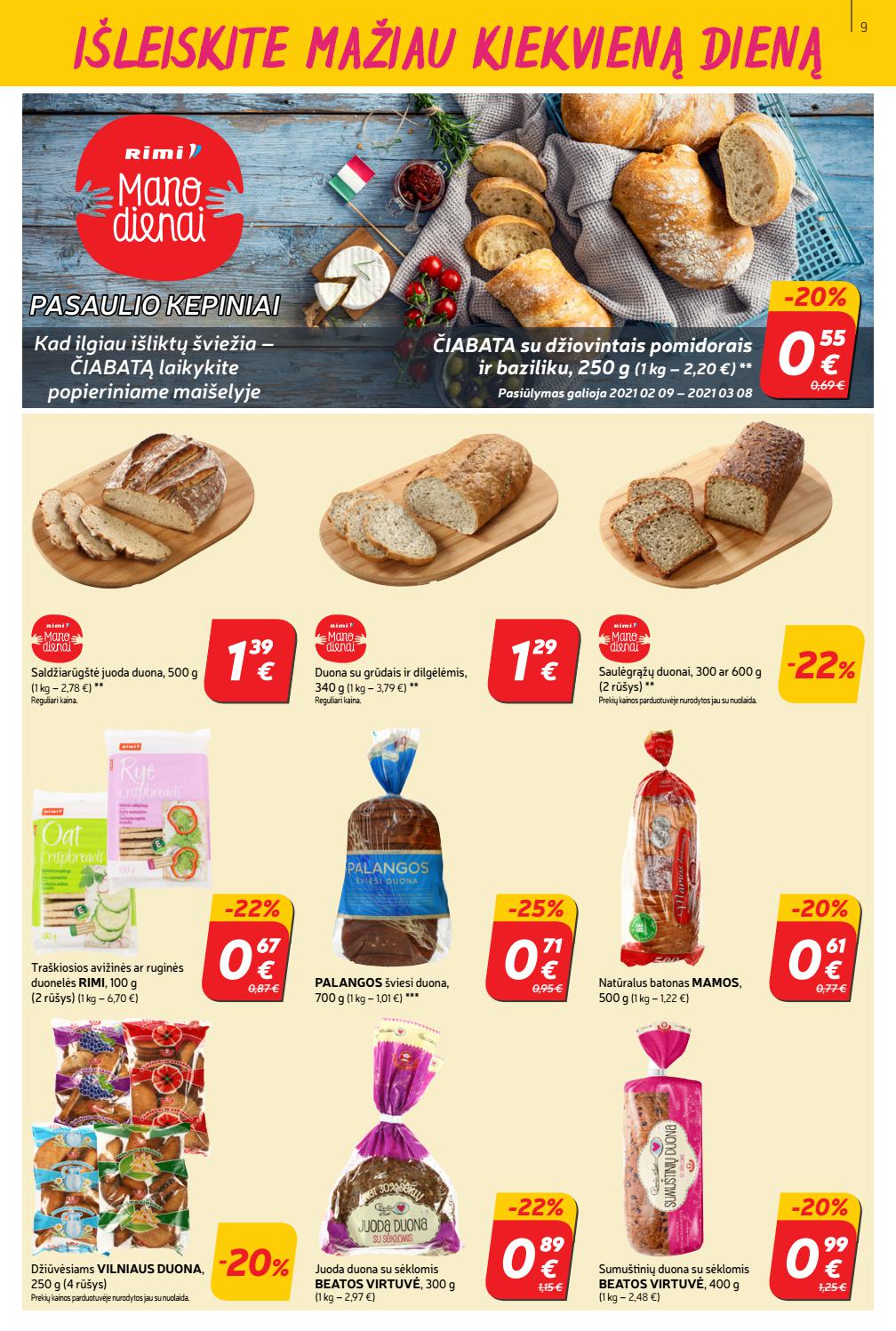 Rimi savaitinis leidinys akcijos nuo 
  2021-02-23 iki 
  2021-03-01 | Leidinukas.lt puslapis 9