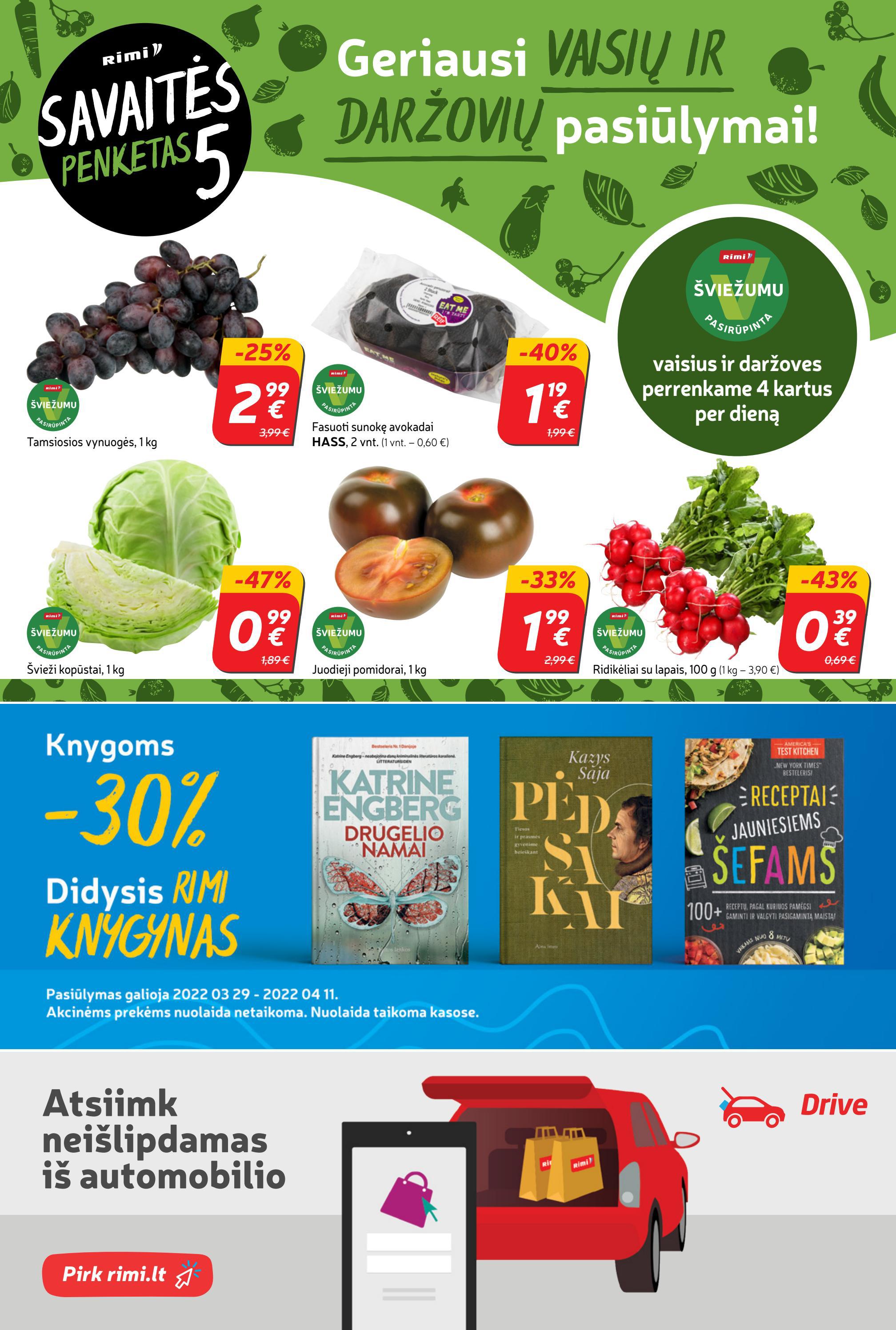 Rimi savaitinis leidinys akcijos nuo 
  2022-04-05 iki 
  2022-04-11 | Leidinukas.lt puslapis 23