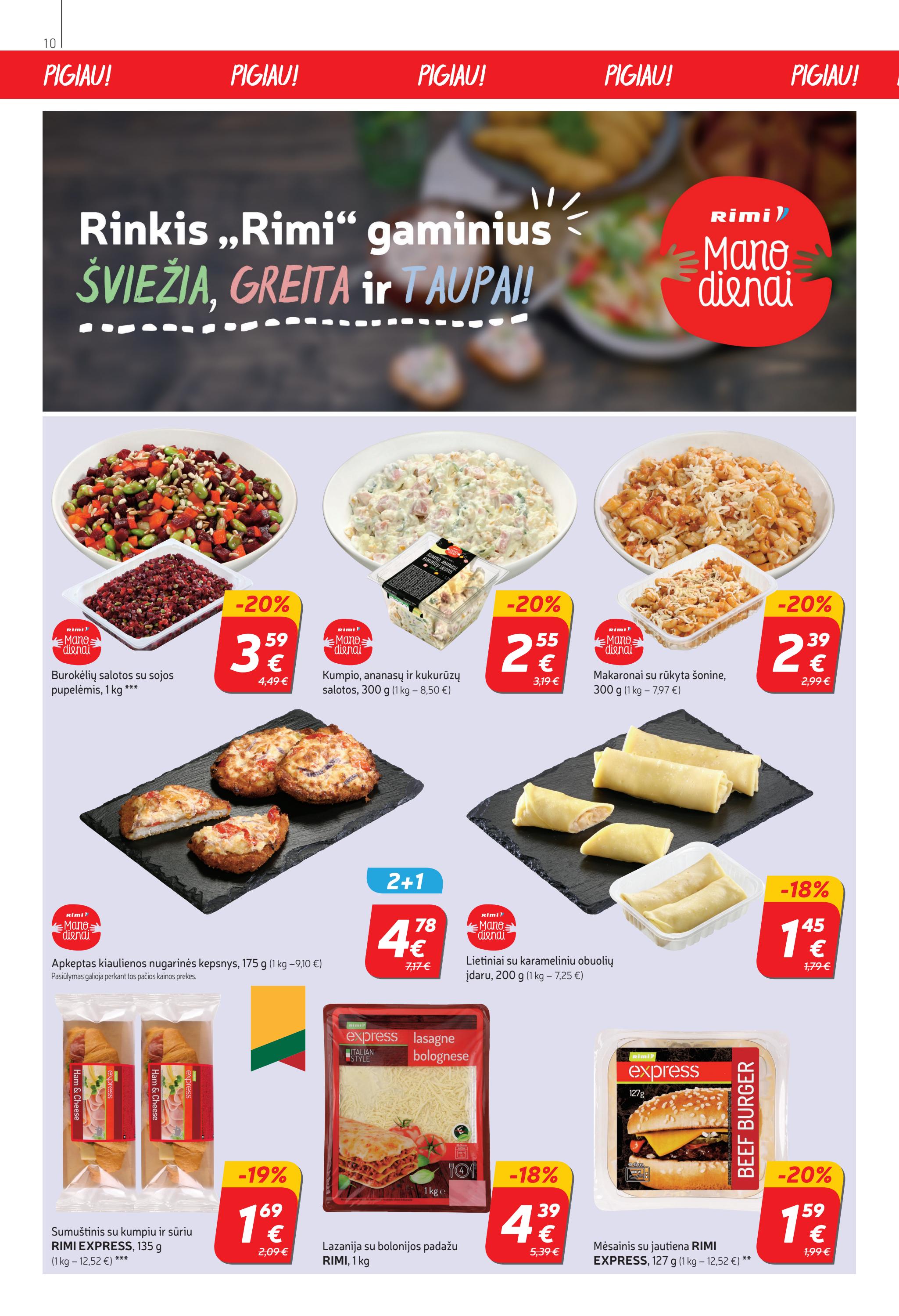 Rimi savaitinis leidinys akcijos nuo 
  2023-01-03 iki 
  2023-01-09 | Leidinukas.lt puslapis 10