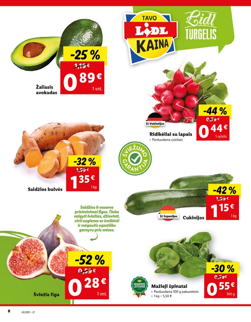Lidl maisto prekių pasiūlymai akcijos nuo 
  2021-10-04 iki 
  2021-10-10 | Leidinukas.lt puslapis 6