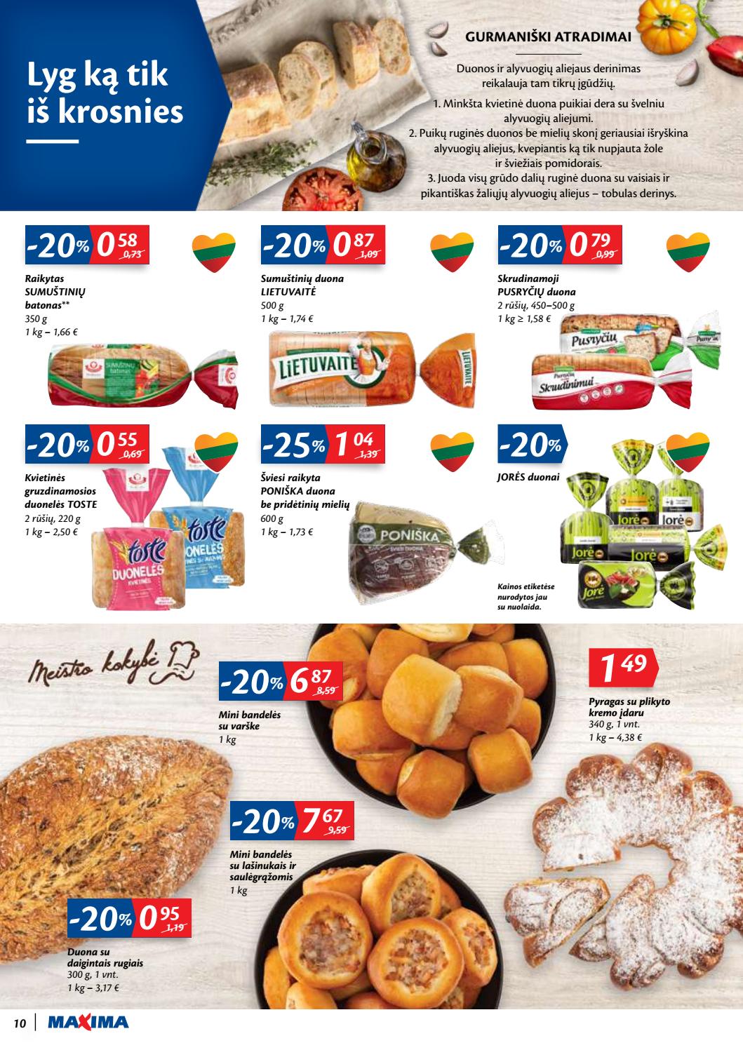 Maxima kaininis leidinys akcijos nuo 
  2020-03-17 iki 
  2020-03-23 | Leidinukas.lt puslapis 10