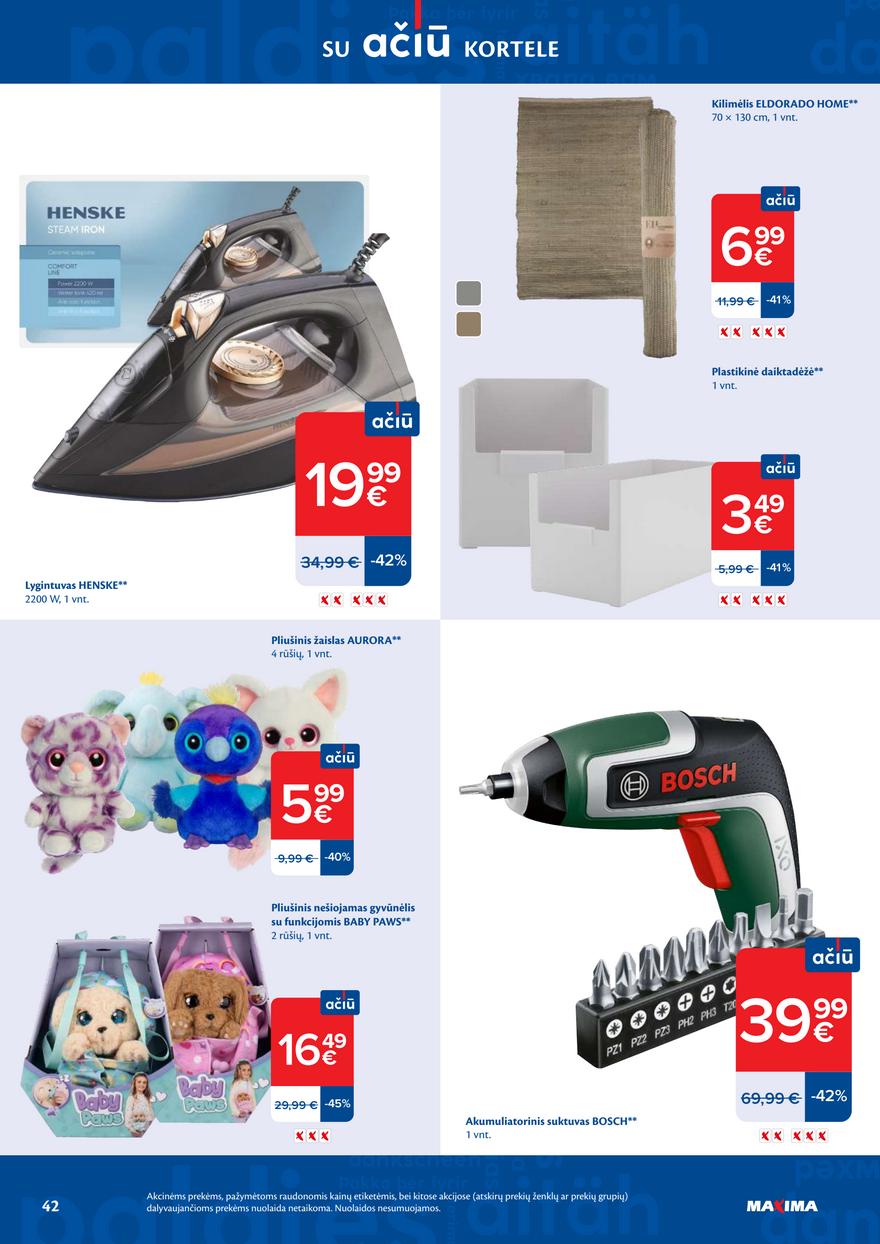 Maxima leidinys akcijos nuo 
  2026-04-14 iki 
  2026-04-20 | Leidinukas.lt puslapis 42