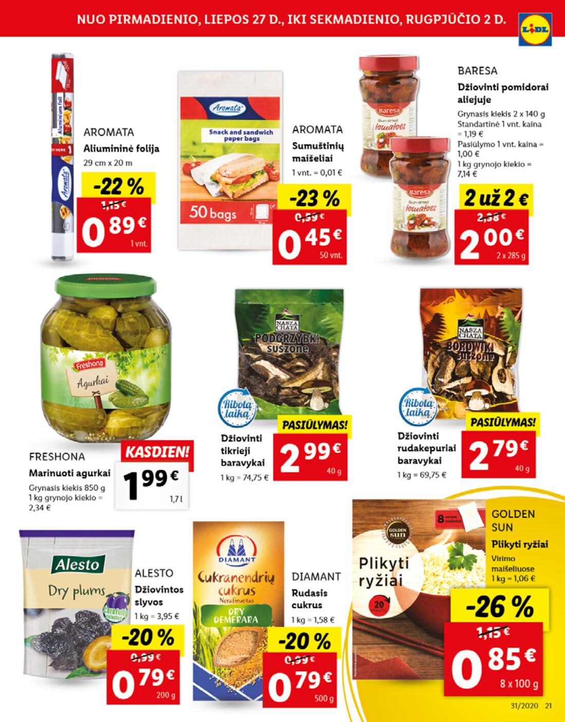Lidl savaitinis leidinys akcijos nuo 
  2020-07-27 iki 
  2020-08-02 | Leidinukas.lt puslapis 21