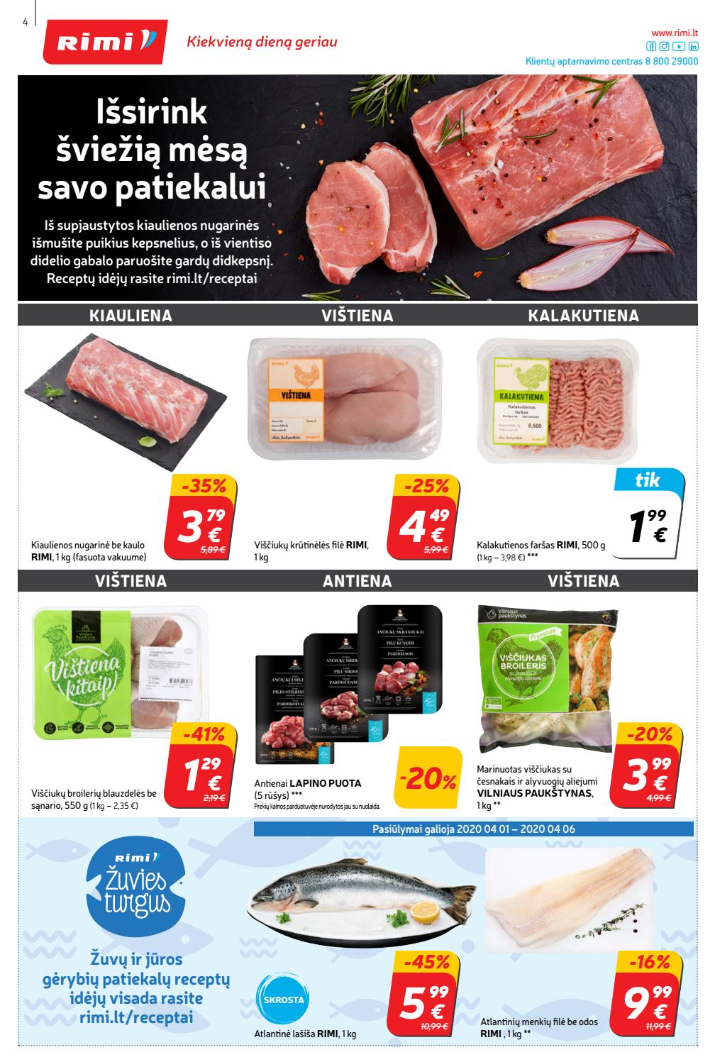 Rimi savaitinis leidinys akcijos nuo 
  2020-03-31 iki 
  2020-04-06 | Leidinukas.lt puslapis 4