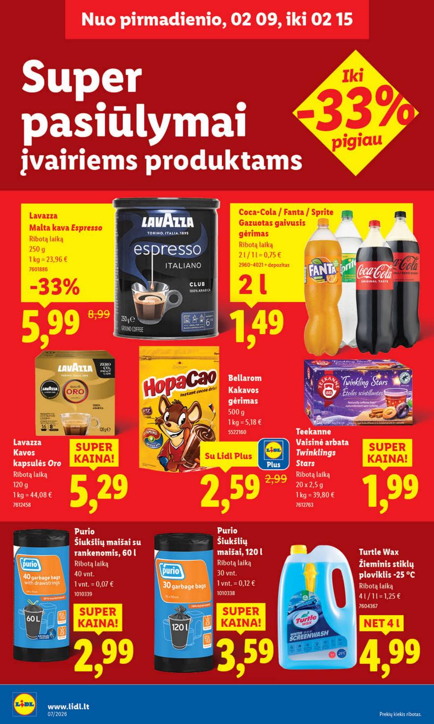 Lidl leidinys akcijos nuo 
  2026-02-09 iki 
  2026-02-15 | Leidinukas.lt puslapis 16
