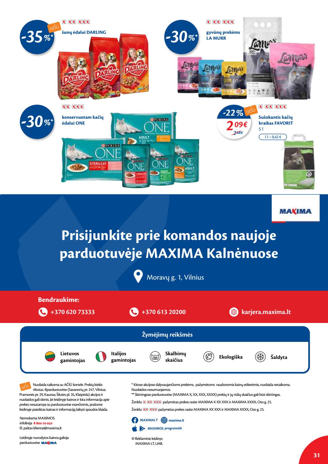 Maxima kaininis leidinys akcijos nuo 
  2021-02-09 iki 
  2021-02-15 | Leidinukas.lt puslapis 31