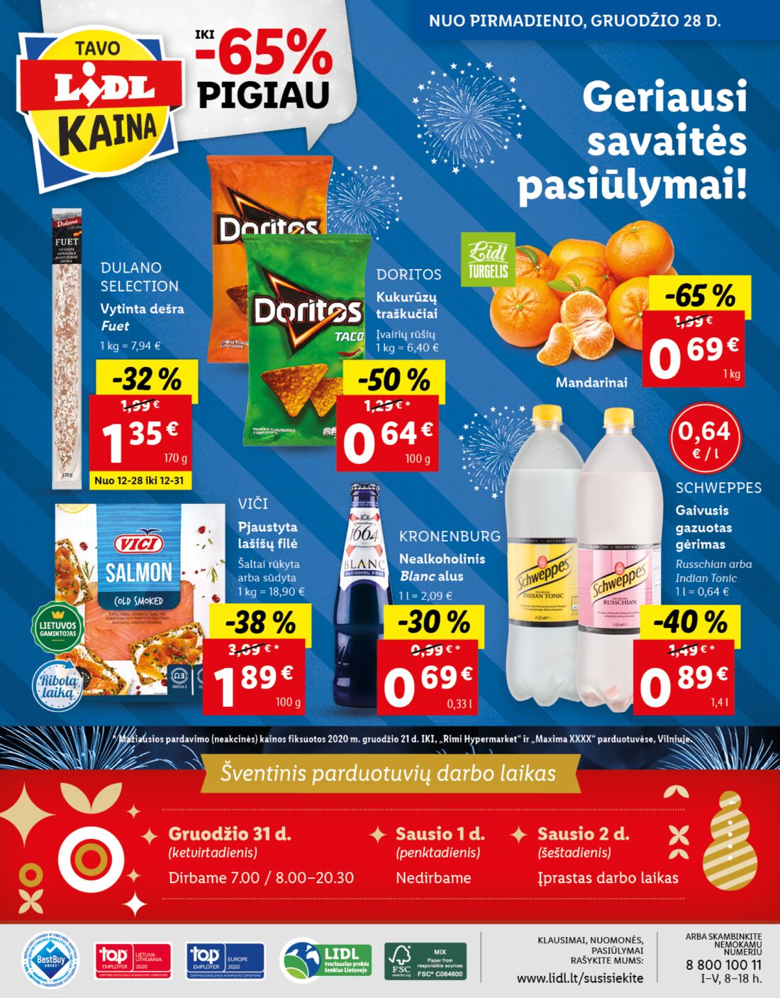 Lidl savaitinis leidinys akcijos nuo 
  2020-12-28 iki 
  2021-01-03 | Leidinukas.lt puslapis 48