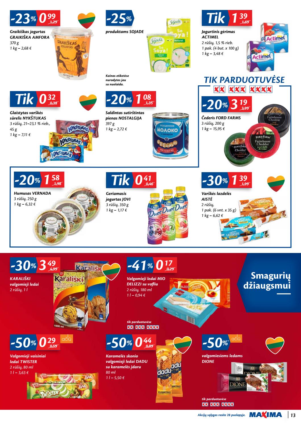 Maxima kaininis leidinys akcijos nuo 
  2020-07-21 iki 
  2020-07-27 | Leidinukas.lt puslapis 13