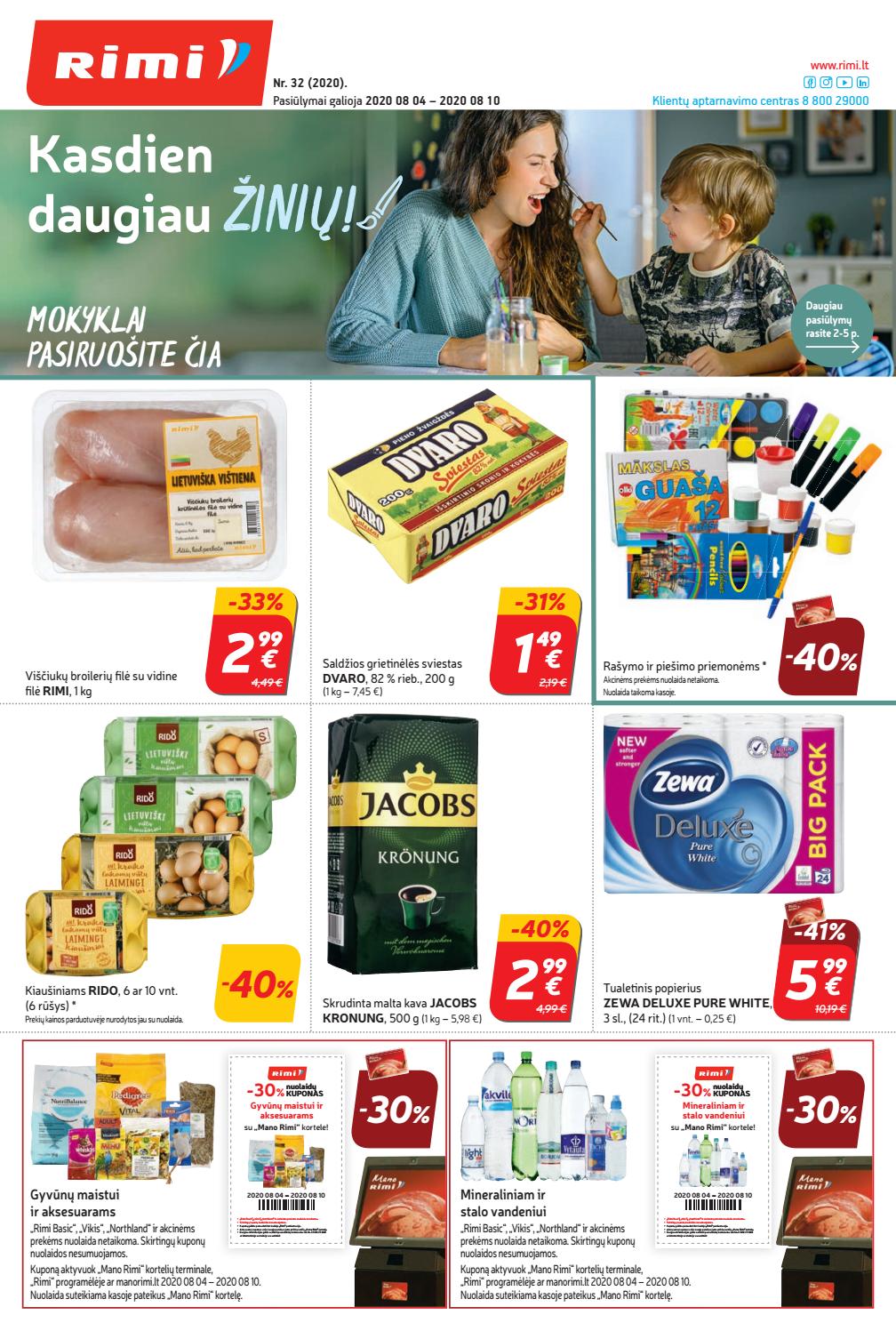 Rimi savaitinis leidinys akcijos nuo 
  2020-08-04 iki 
  2020-08-10 | Leidinukas.lt puslapis 1