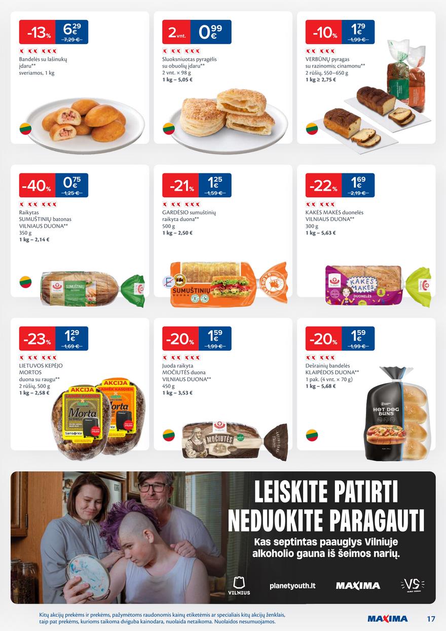 Maxima leidinys akcijos nuo 
  2025-10-28 iki 
  2025-11-03 | Leidinukas.lt puslapis 17