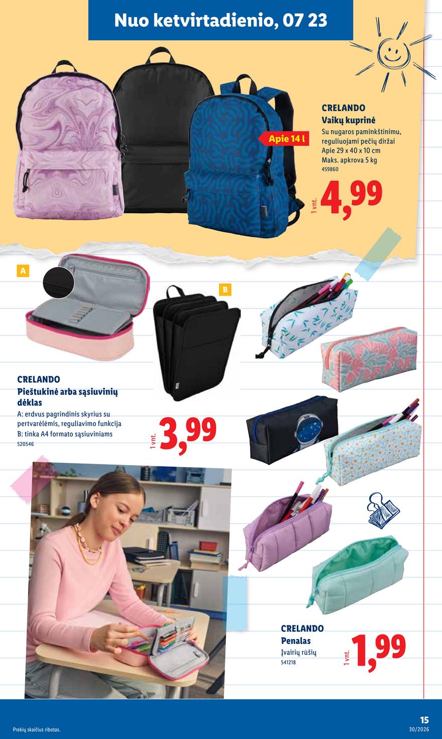 Lidl leidinys akcijos nuo 
  2026-07-20 iki 
  2026-07-26 | Leidinukas.lt puslapis 15