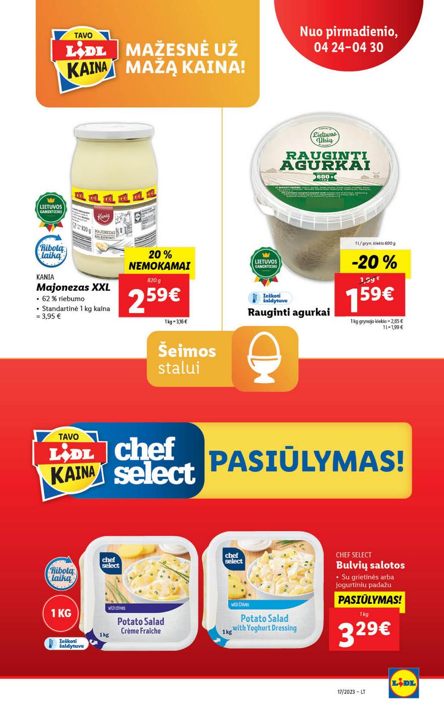 Lidl maisto prekių pasiūlymai akcijos nuo 
  2023-04-24 iki 
  2023-05-01 | Leidinukas.lt puslapis 54